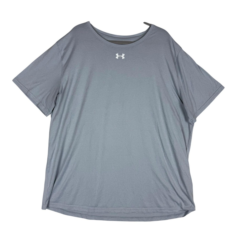 Under Armour Shirt Mens 3XL Gray Short Sleeve Athletic Training Tee Performance